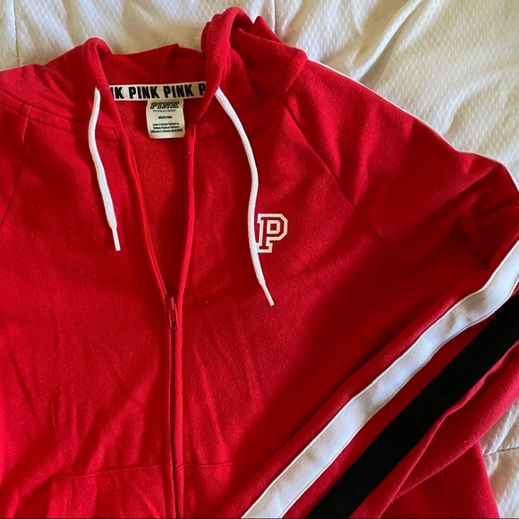 PINK Victoria's Secret Jackets & Blazers - pink red zip up